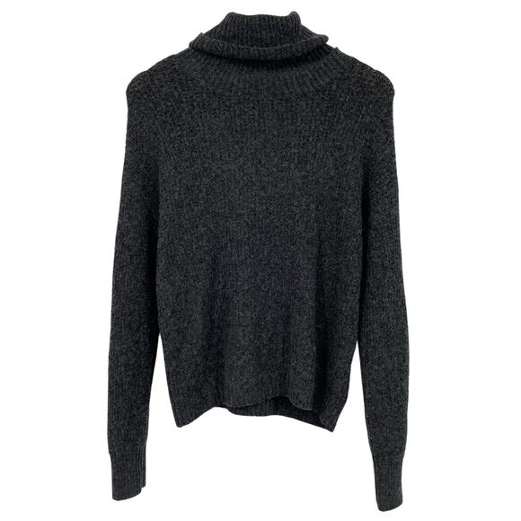 NEW ABOUND Charcoal Gray Turtleneck Sweater Size Small Soft Cozy Loungewear - Picture 1 of 7